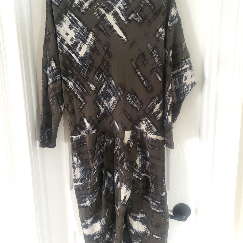 FREY SILK LONG SLEVE DRESS